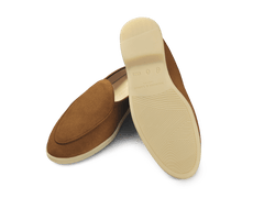 Stride Mule Loafers in Earth Glove Suede Natural Sole