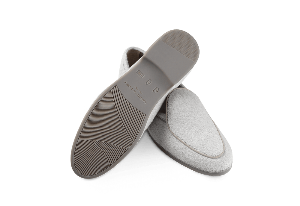 Stride Loafers in Neige Calf Hair