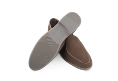 Stride Loafers in Deep Taupe Glove Suede Grey Sole