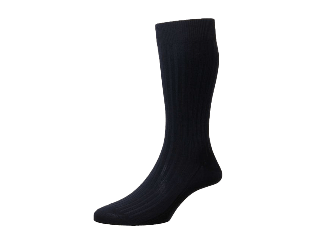 Chromo Socks in Navy Cotton