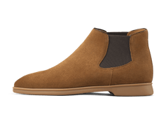 Rover Boots in Earth Glove Suede Caramel Sole