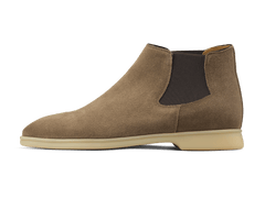 Rover Boots in Greige Suede Natural Sole