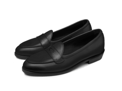 Womens Loafers in Black Calf