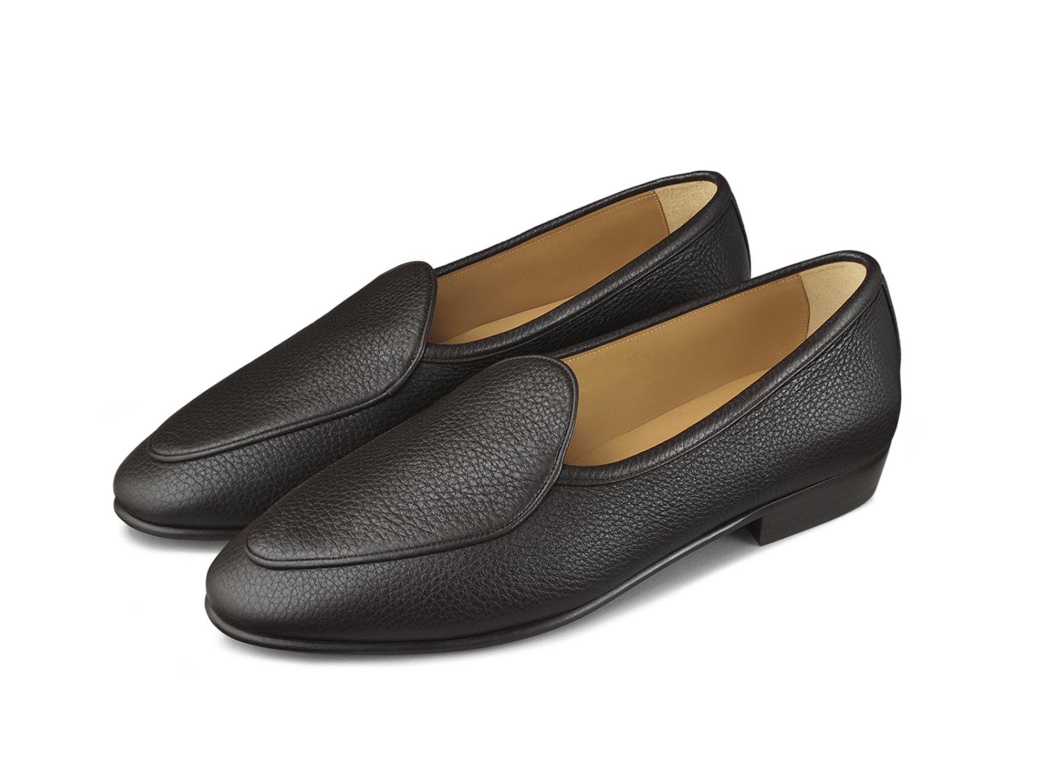 Brown Deerskin Mens Loafers