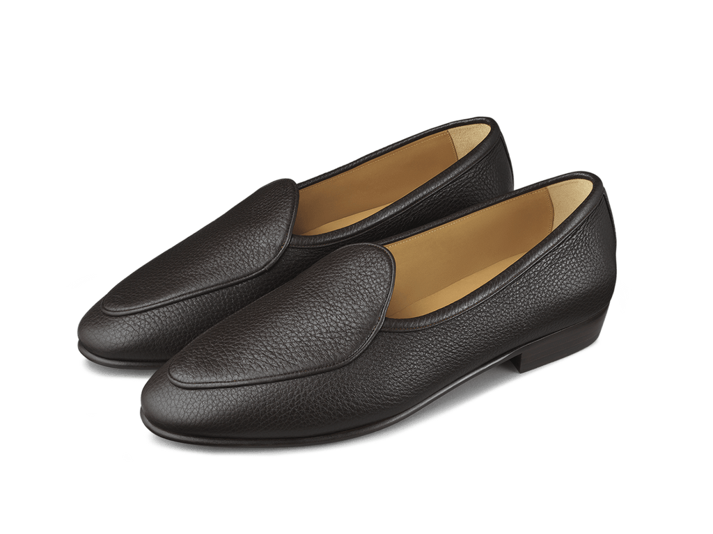 Brown Deerskin Mens Loafers