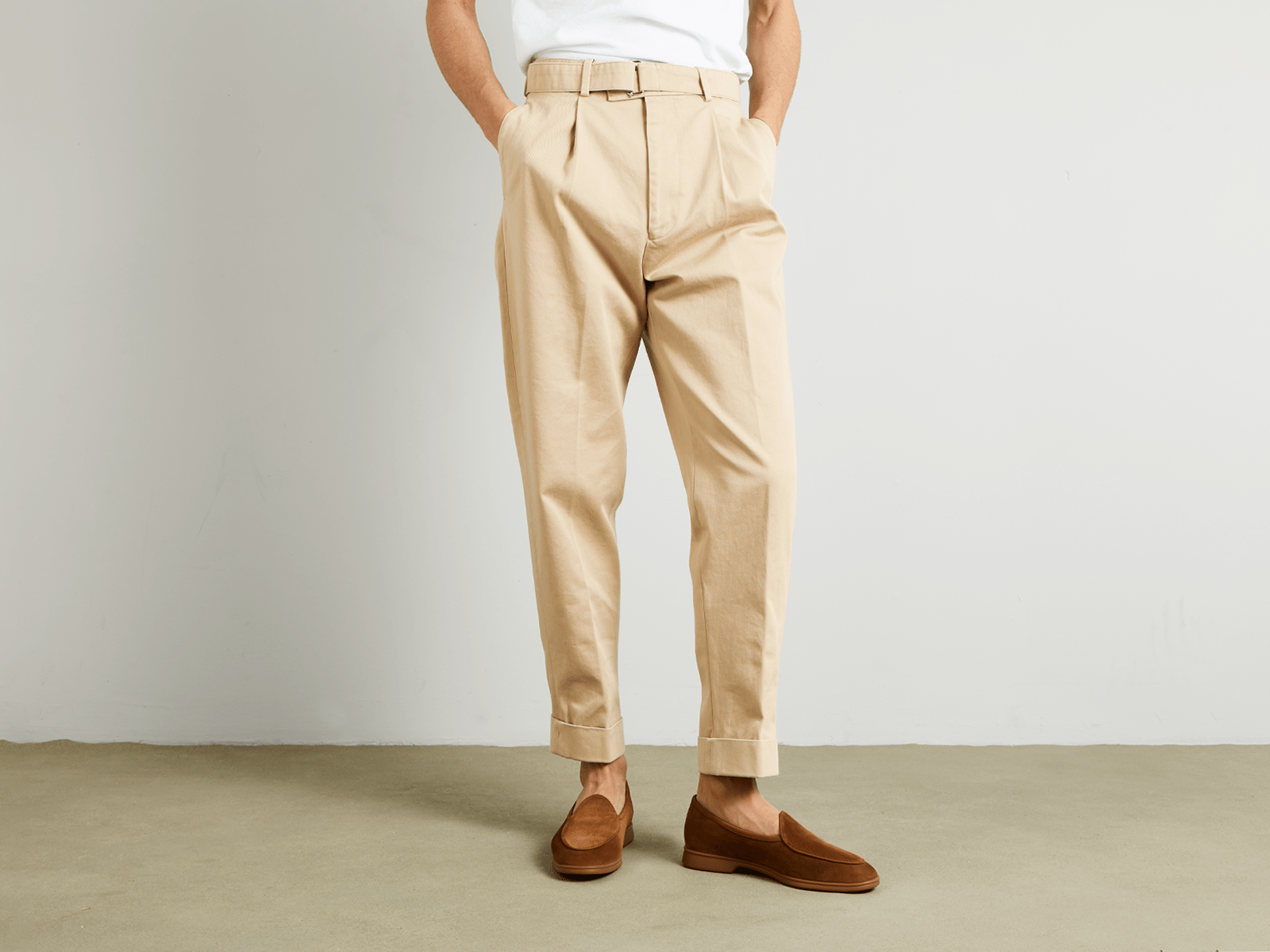Stride Loafers in Earth Glove Suede Caramel Sole