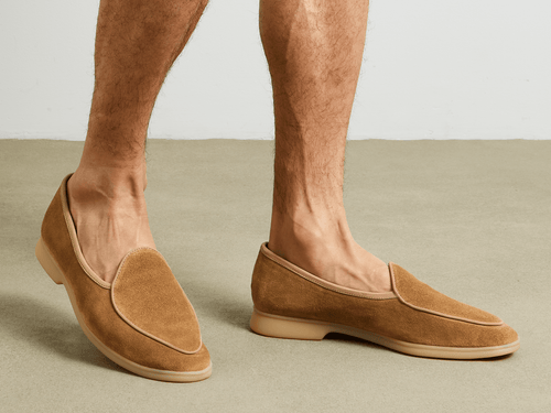 Stride Loafers in Clay Suede Natural Sole