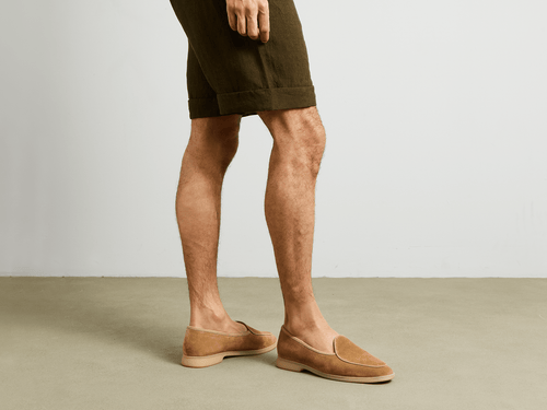 Stride Loafers in Clay Suede Natural Sole