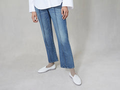 Stride Loafers in Neige Calf Hair