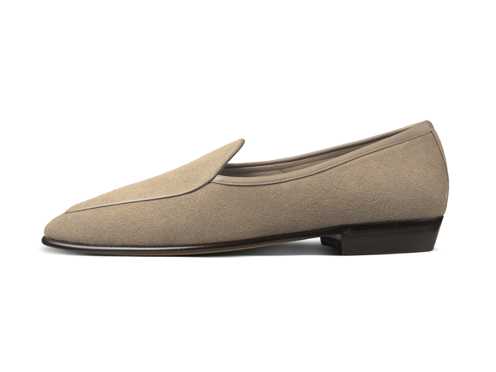 Sagan Classic Loafers in Greige Asteria Suede