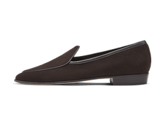 Sagan Classic Loafers in Lusitanias Dark Brown Asteria Suede