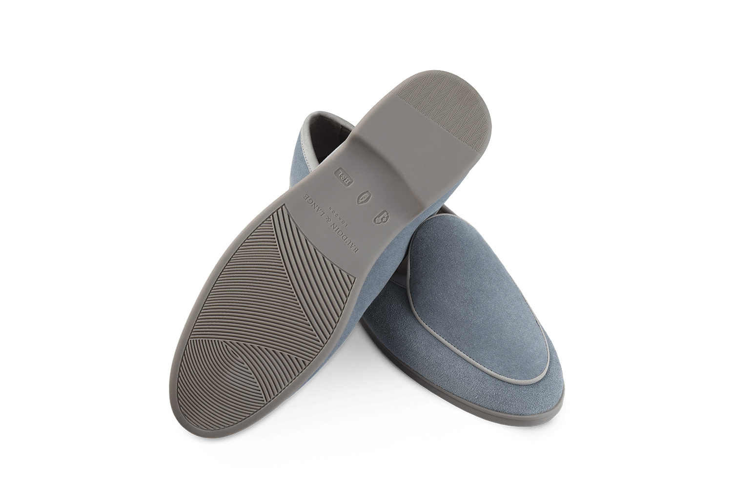 Stride Loafers in Glacier Glove Suede Grey Sole