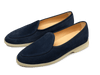Stride Loafers in Midnight Navy Suede Natural Sole