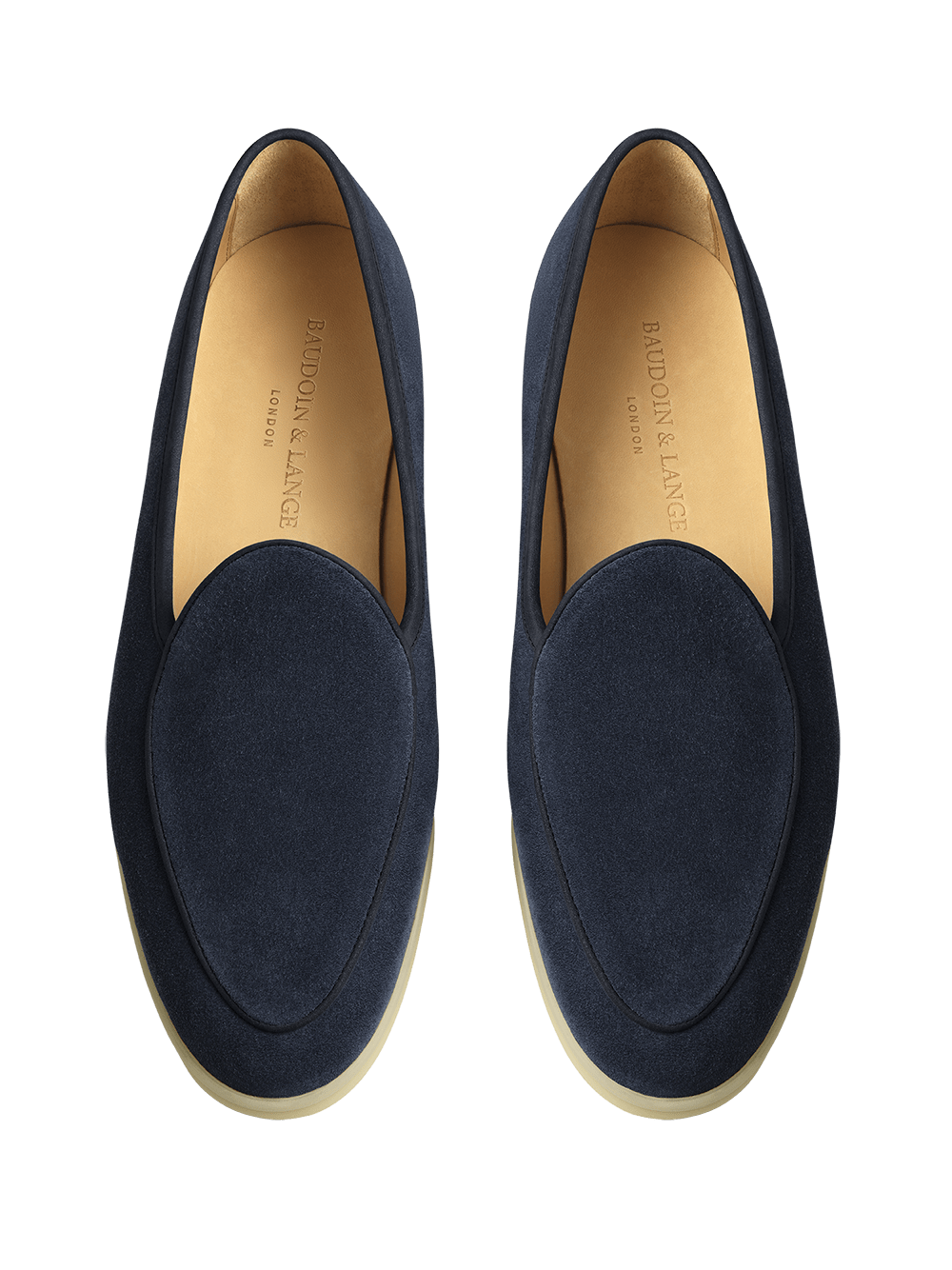Stride Loafers in Orage Suede Natural Sole