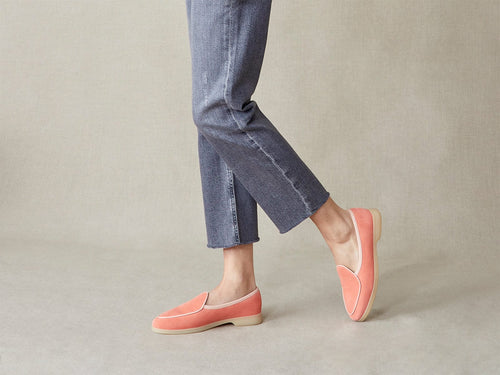 Stride Loafers in Malabar Suede Natural Sole
