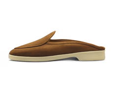 Stride Mule Loafers in Earth Glove Suede Natural Sole