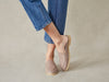 Stride Mule Loafers in Marron Glace Deerskin Natural Sole