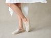 Stride Mule Loafers in Sand Linen Natural Sole
