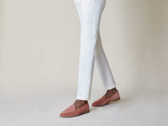 Stride Loafers in Orange Glove Suede Caramel Sole