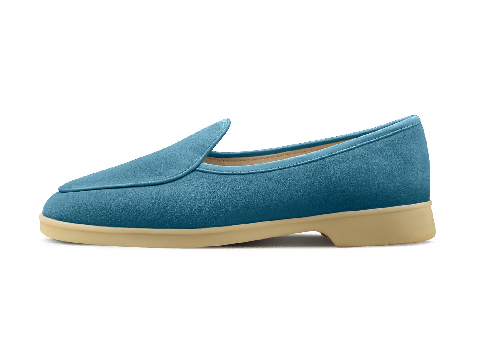 Strides in Turquoise Glove Suede Natural sole