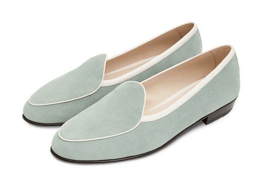 Sagan Loafers in Mint Luxe Suede