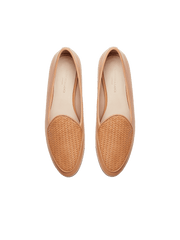 Sagan Loafers in Natural Micro Weave and Natural Baby Calf