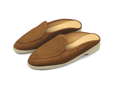 Stride Mule Loafers in Earth Glove Suede Natural Sole