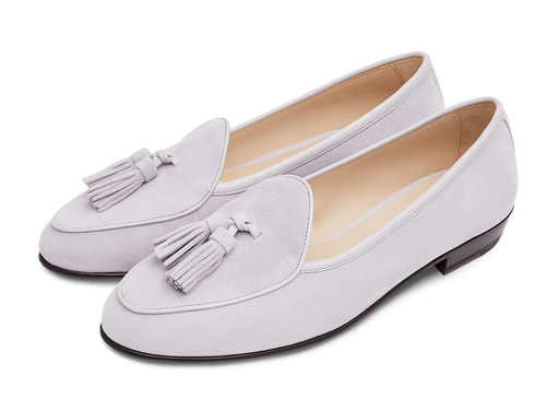 Sagan Tassel Loafers in Lilas Luxe Suede