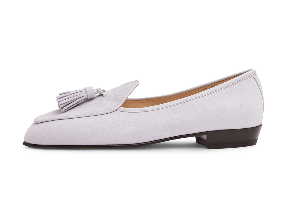 Sagan Tassel Loafers in Lilas Luxe Suede