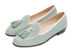 Sagan Tassel Loafers in Mint Luxe Suede