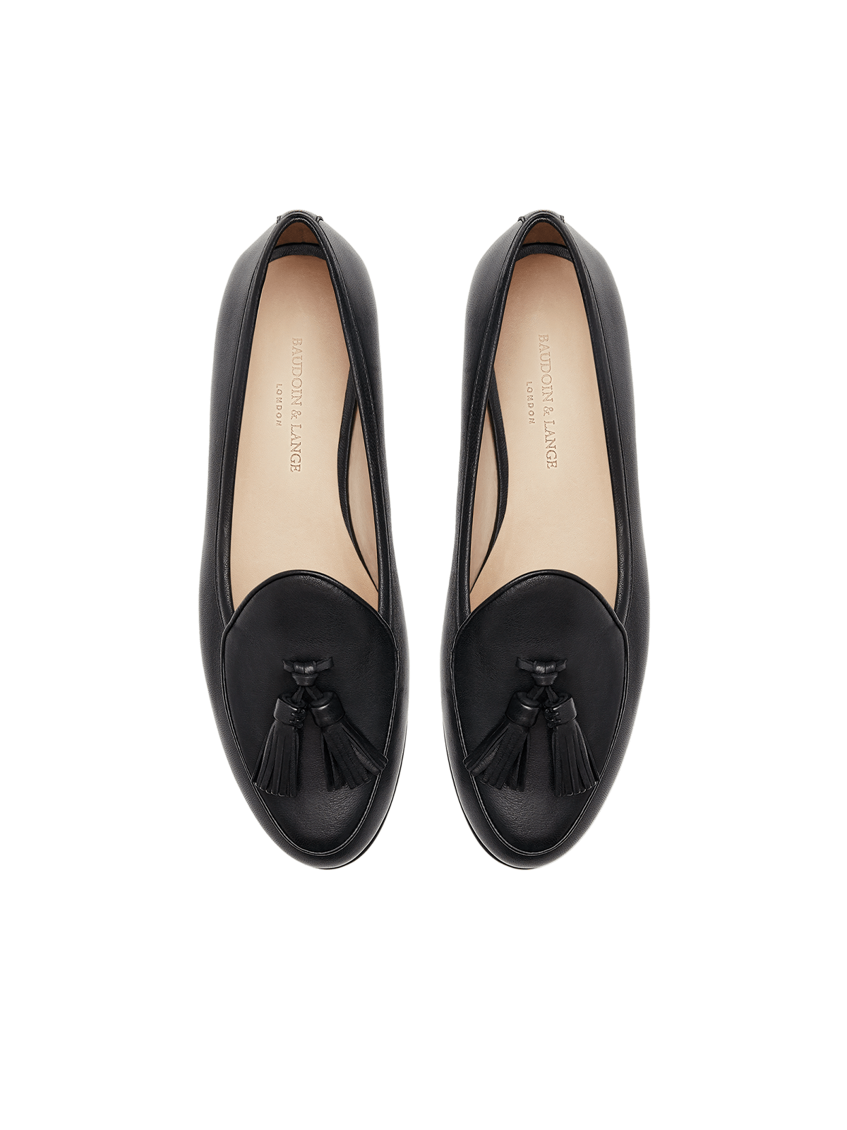 Sagan Classic Tassel Loafers in Black Nappa