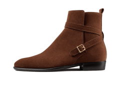 Watts Jodhpur Boots in Dark Snuff Shield Suede