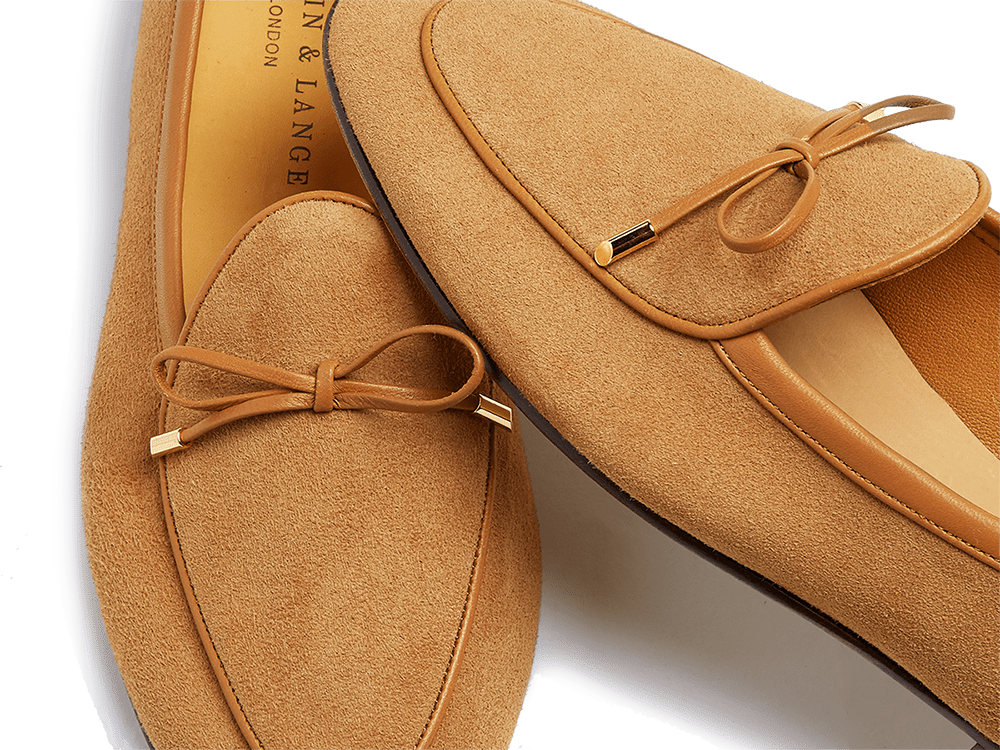 Sagan Classic String Loafers in Sahara Asteria Suede