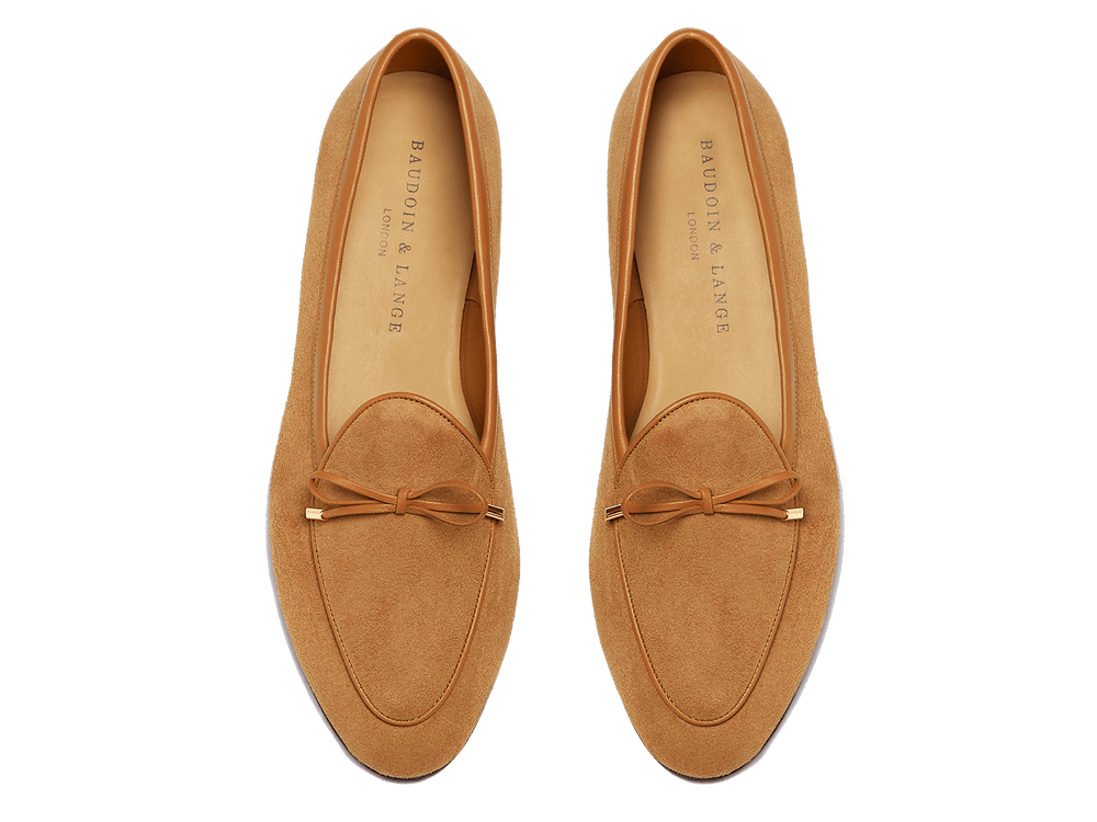 Sagan Classic String Loafers in Sahara Asteria Suede