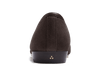 Sagan Classic String Loafers in Lusitanias Dark Brown Asteria Suede with Metal Caps