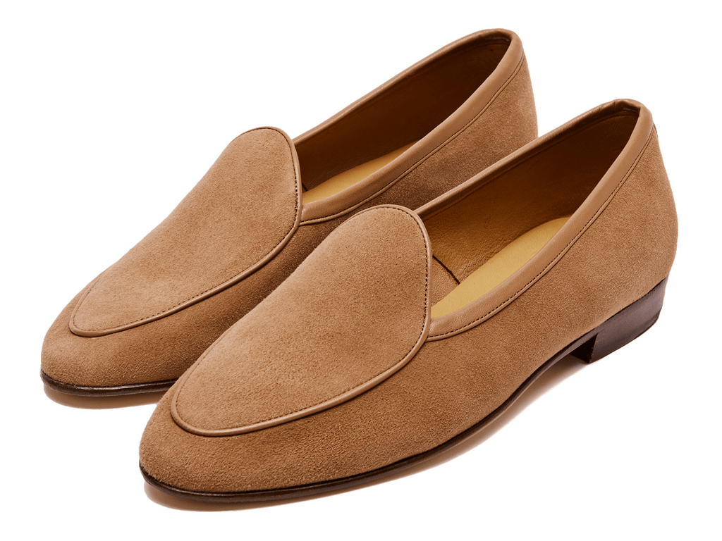 Plain Womens Tan Loafers