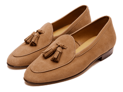 Classic Tan Womens Tassel Loafers