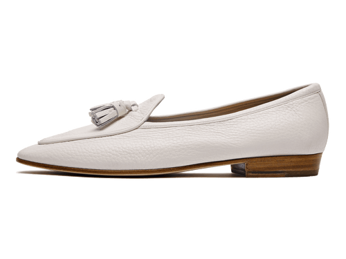 Sagan Classic Tassels in Blanc Cassé Deerskin (4629998567501)