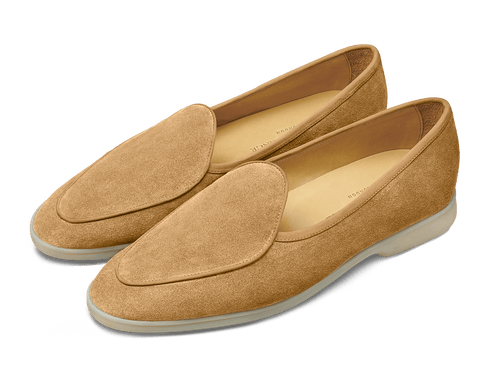 Stride Loafers in Clay Suede Natural Sole