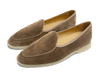 Stride Loafers in Greige Suede Natural Sole