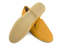 Stride Loafers in Saffron Suede Natural Sole