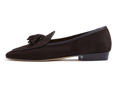 Suede Brown Womens Loafers