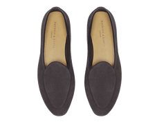 Sagan Classic Loafers in Bark Grey Suede
