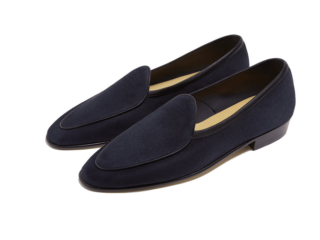 Sagan Classic Men's Loafers in Midnight Navy Suede – Baudoin & Lange