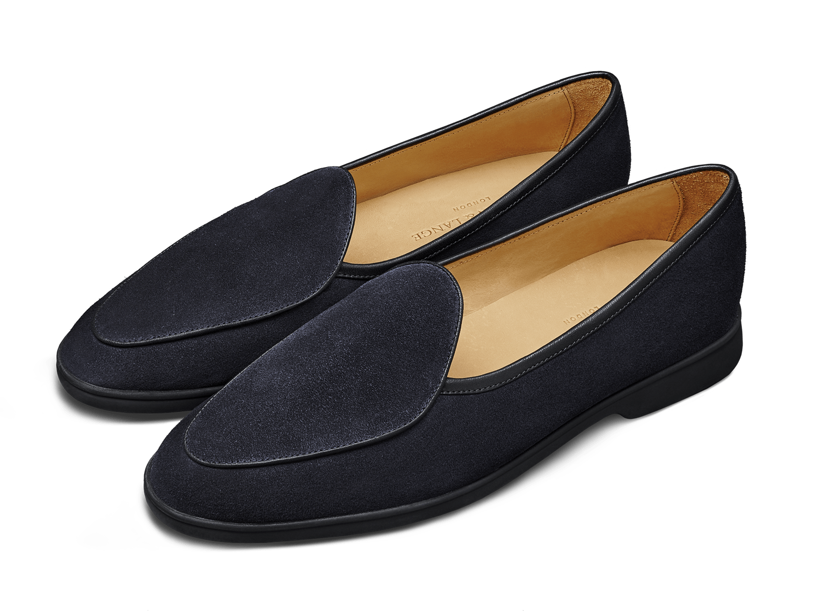 Stride Loafers in Midnight Navy Glove Suede Dark Sole